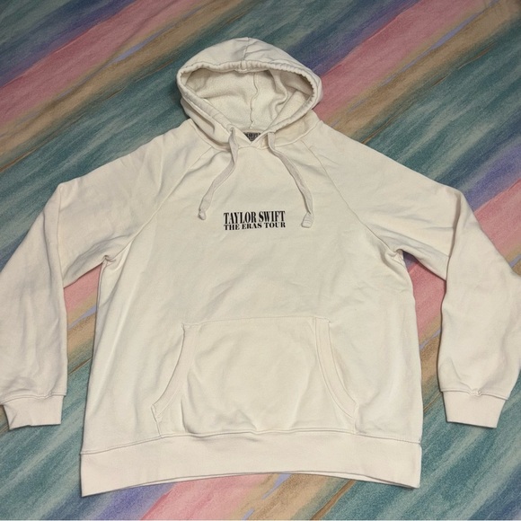 Taylor Swift Eras Tour cream hoodie size L - Picture 3 of 6